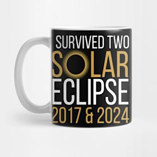 I survived two solar eclipse 2017 & 2024 Mug